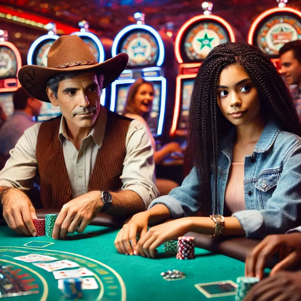 twee pokerspelers in WIN UNIQUE CASINO